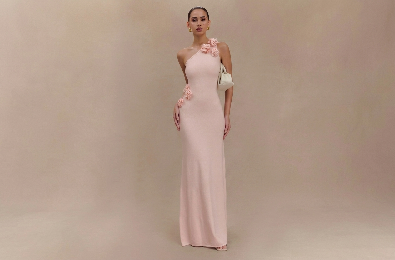 Model dress baby pink