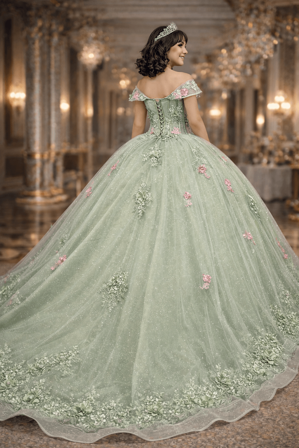 Vestido de XV Jade - Imagen 3