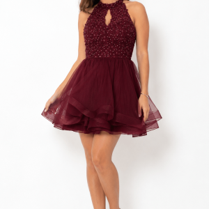 Vestido Burgundy Charm